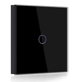 Вимикач сенсорний BSEED, 1 група, 1 смуга, вимикачі з панеллю із загартованого скла та світлодіодним ін.