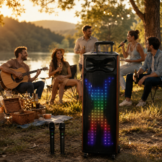 Портативна колонка T8 / Акустична колонка UKC T8 Pro / Bluetooth, FM, Karaoke акустична система | Зображення 3
