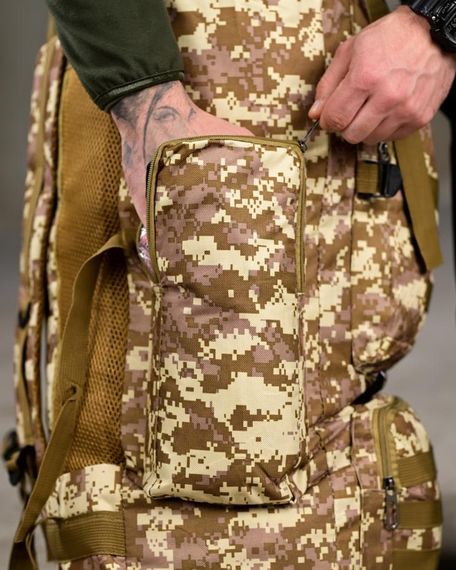 Рюкзак туристичний 70 л тактичний наплічник для походів військовий рюкзак для екіпірування похідний баул | Зображення 6