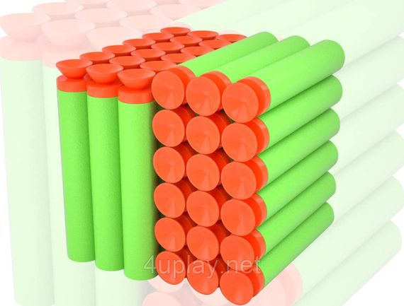 Патроны с присосками для NERF Игрушечные пули стрелы для бластеров Нерф EKIND Suction Darts Zombie Strike 10шт | Зображення 2