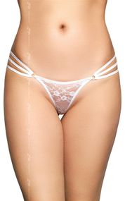 Жіночі стрінги - G-String 2498, white S/M