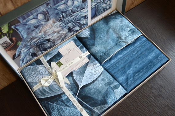 Постільна білизна La Romano Premium Satin 200×220 Rican Blue | Зображення 4