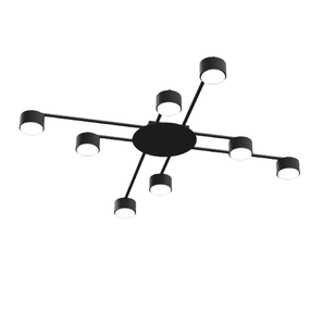 LED Світильник під лампу 8*GX53 накладний чорний VL-SPF22B-B Videx