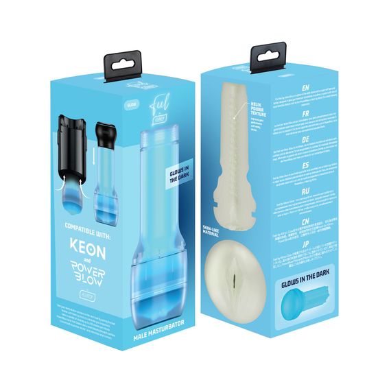 Мастурбатор Kiiroo Feel Glow PBC, сумісний з PowerBlow, Control та Keon, світиться в темряві | Зображення 7