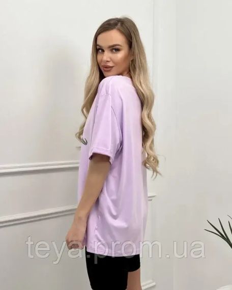 Футболка для жінок колір бузковий FI_007396 | Зображення 1