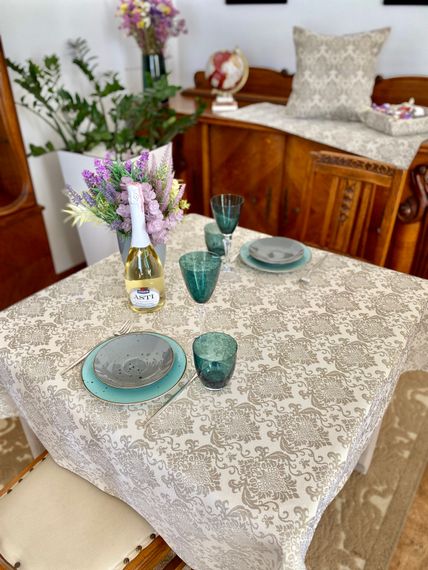 Скатертина гобеленова EDEN391NA Limaso, 137x200, Прямокутна, Повсякденний, Без люрексу, 75% поліестер, 22% бавовна, 3% акрил, Гобелен | Зображення 3