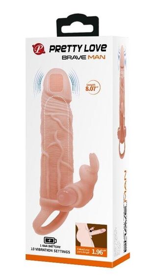 Насадка з вібрацією Pretty Love-Brave man, BI-026225Z Sex Aura | Зображення 1