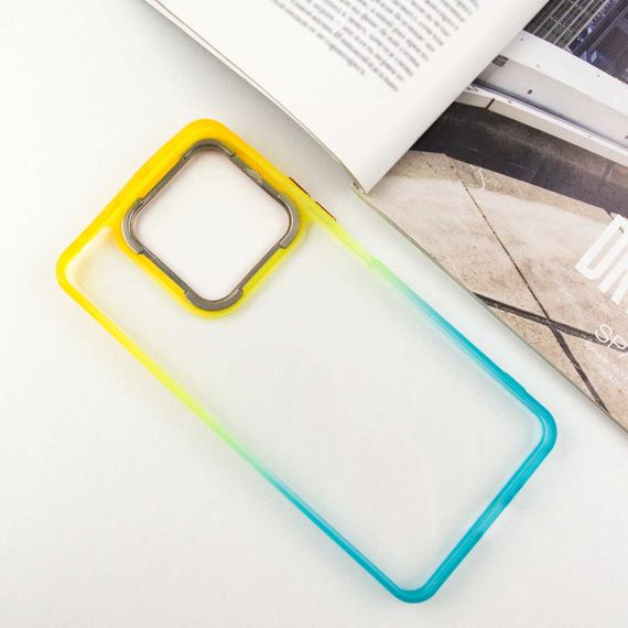 Чохол TPU+PC Fresh sip series для Xiaomi Redmi Note 13 4G Бірюзовий / Помаранчевий | Зображення 2