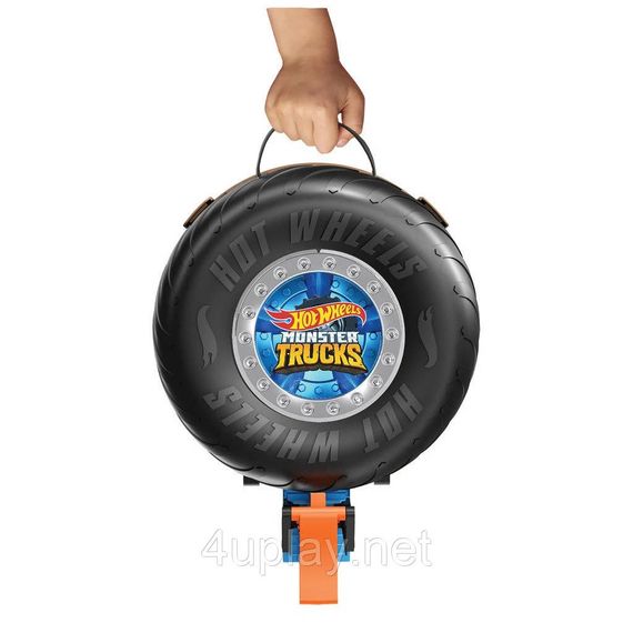 Трек Хот Вилс Монстр-трак. Шина трамплин. Трюковая арена. Hot Wheels Monster Trucks Stunt Tire Playset | Зображення 6
