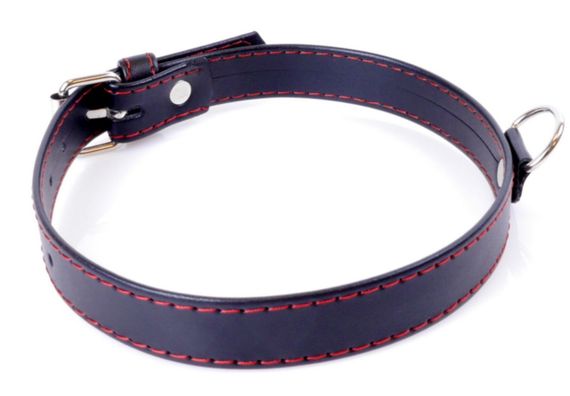 Нашийник зі штучної шкіри Fetish Boss Series - Collar Red Line, BS3300112 Sex Aura | Зображення 1