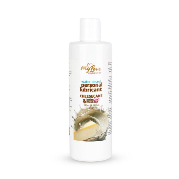 2в1 лубрикант и массажный гель - MyLove Aroma Series Intim&Massage Cheesecake, 300 мл Sex Aura