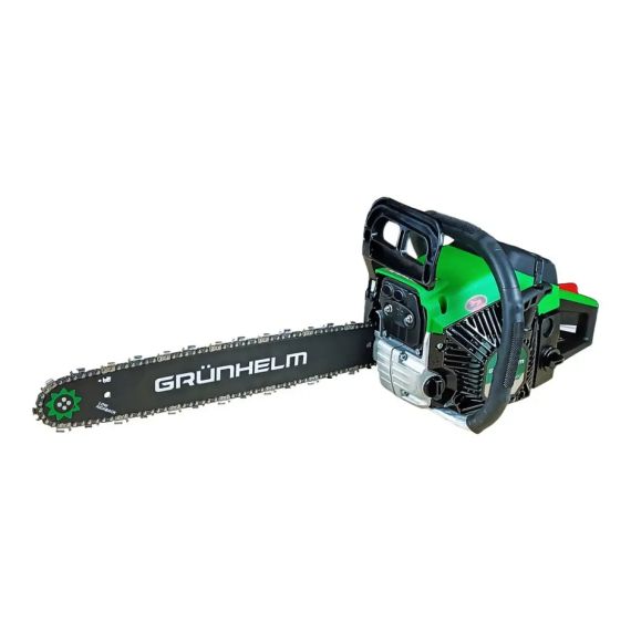 Бензопила ланцюгова GRUNHELM GS-4500MG потужність 3,1 кВт, шина 45 см, металевий стартер, вага 5,5 кг
