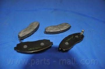 Колодка гальм. диск. HYUNDAI LIBERO(-OCT 2006) (вир-во PARTS-MALL) PARTS-MALL PKA007 на HYUNDAI SATELLITE