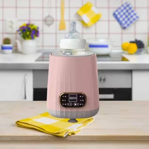 Шейкер для пляшечок портативний з таймером Portable Shaking Machine Рожевий