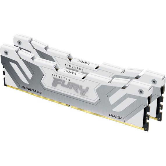 Модуль пам&#039;яті для комп&#039;ютера DDR5 48GB (2x24GB) 8800 MHz Renegade White/Silver Kingston Fury (ex.HyperX) (KF588CU42RWK2-48)
