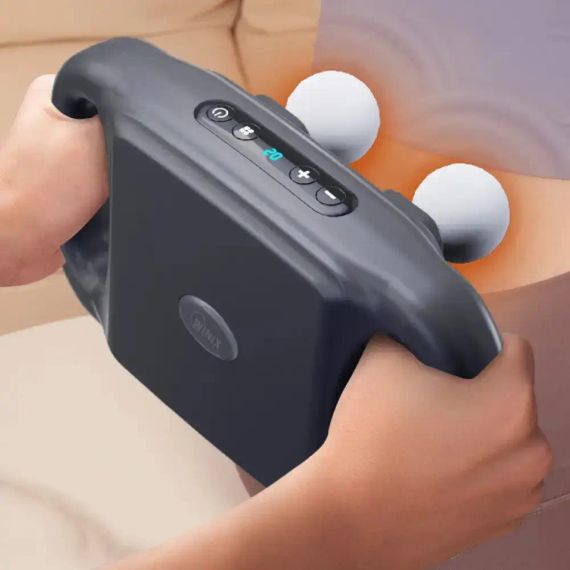 Перкусійний масажер для тіла, 4 головок, від USB, YCY -1601 / Масажер для спини / Вібромасажер | Зображення 2