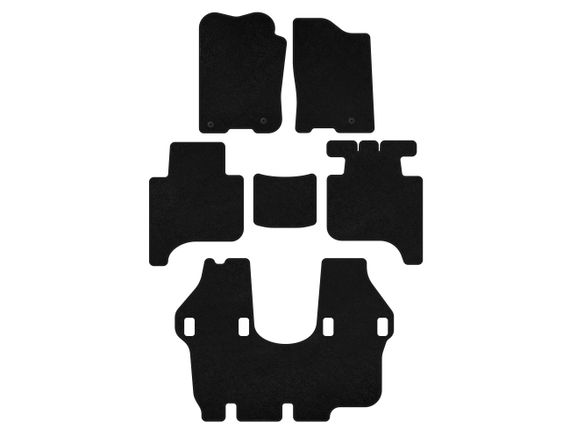 Килимки текстильні Classic (3 ряди, 2004-2008, Чорний) для Infiniti QX56 рр