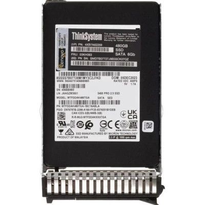 Накопитель SSD для сервера Lenovo 5400P 480GB 2.5" SATAIII (4XB7A82259)