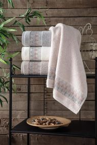 Набір рушників Pupilla 50х90 см Zakkum лицеві 4 шт.