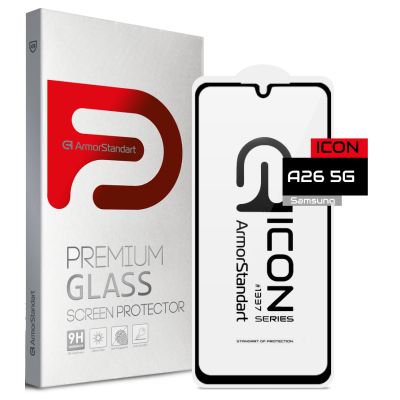 Стекло защитное Armorstandart Icon Samsung A26 5G Black (ARM82210)