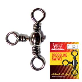 Вертлюг тристоронній LJ Crosline Swivel Black 006 / 10шт.
