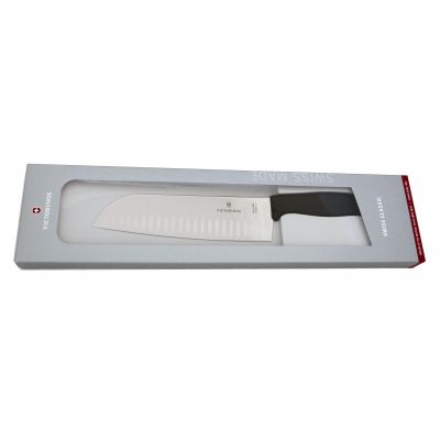 Кухонний ніж Victorinox SwissClassic Santoku 17см Black (6.8523.17G)