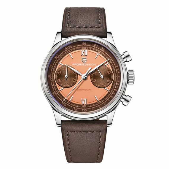 Чоловічий годинник Pagani Design PD-1739 Silver-Brown