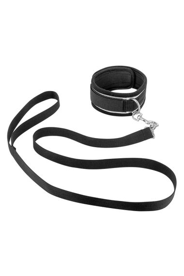 Фиксатор для рук и шеи с поводком Fetish Tentation Submission bar with handcuffs and collar | Зображення 1