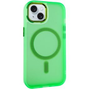 Чехол TPU+PC Lily with MagSafe для Apple iPhone 14 (6.1") Neon Green