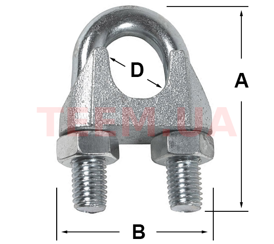 Зажим для тросів d 6 (30шт) 565-03