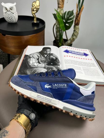 Чоловічі кросівки Lacoste Elite Active PRM Navy White (топ якість) A4396 44 28 - 28,5 см | Зображення 7