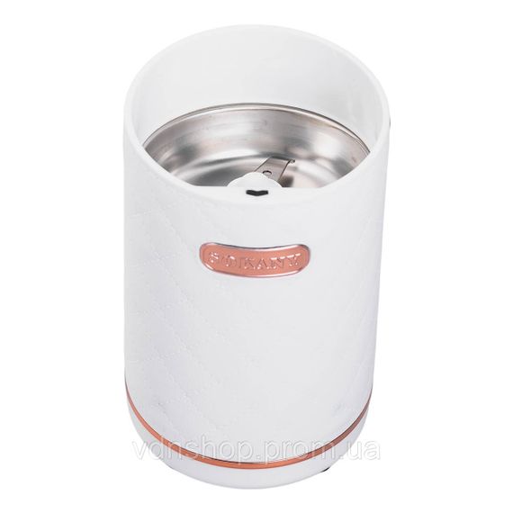 Кавомолка електрична Sokany 150 Вт Біла Lugi SK-3027W | Зображення 3