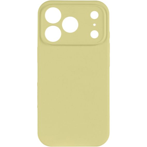 Чохол Silk Full Camera Protective (AA) NO LOGO для Apple iPhone 17 Pro / 18 Pro (6.3") Жовтий / Mellow Yellow | Зображення 1