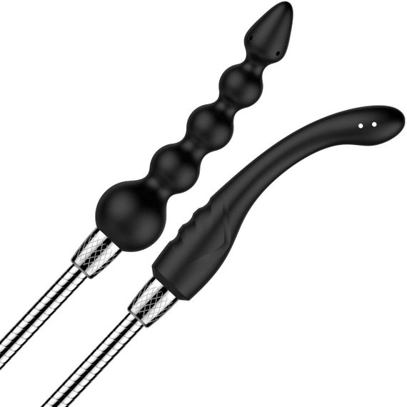 Набор анальных насадок для душа Nexus ADVANCED Shower Douche Duo Kit – Black, 2 шт Sex Aura