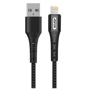 USB кабель Aspor- A192 Lightning 2.4A/ 1м Black