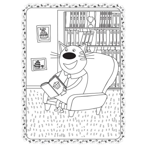 Раскраска для детей Три кота "Киношедевр" 1163012 цветной штрих | Зображення 2