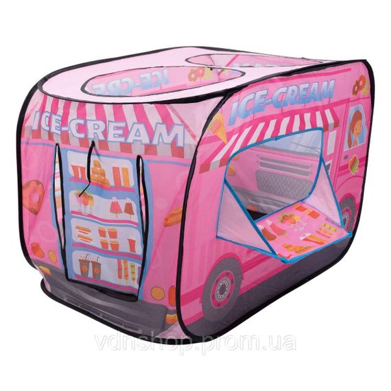 Дитячий ігровий намет «Фургон з морозивом» 110×70×66 см намет для дівчинки Рожевий HP-S-5NDP | Зображення 5