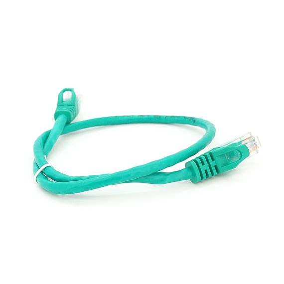 Патч-корд литий RITAR, UTP, RJ45, Cat.5e, 0.5m, зелений, Cu (мідь) | Зображення 1