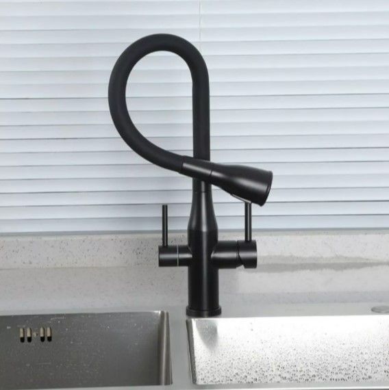 Змішувач для кухні Gappo з виходом для питної води, з гнучким виливом G4399-66 | Зображення 4