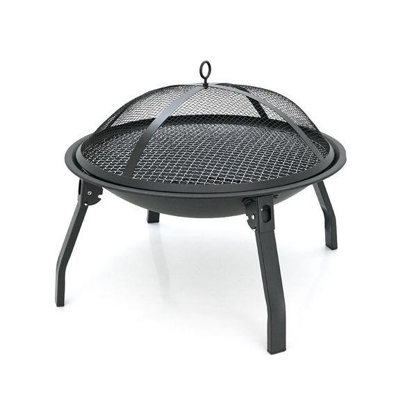 Гриль угольный круглый,55х28см,Black