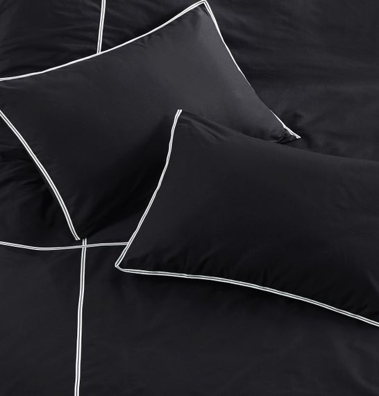 Постільна білизна Turkiz Ranforse Prima 200 х 220 см Carven  Black | Зображення 1