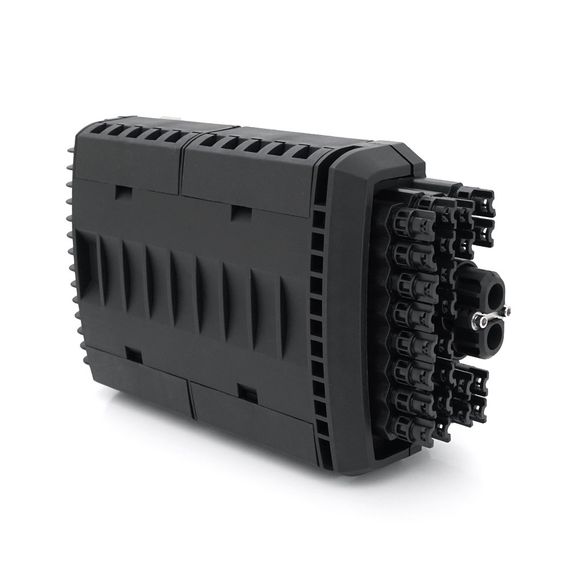 Муфта оптична Merlion ML-OP-F205, герметична, 2 введення, до 4-х касет, до 96 зварок, матеріал ABS | Зображення 1