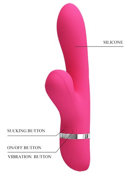 Вибратор с вакуумной стимуляцией клитора Pretty Love - Willow, BI-014916 sexstyle | Зображення 8