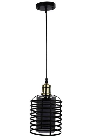Люстра підвісна LOFT на 1 лампочку 25065 Чорний 30-80х16х16 см.