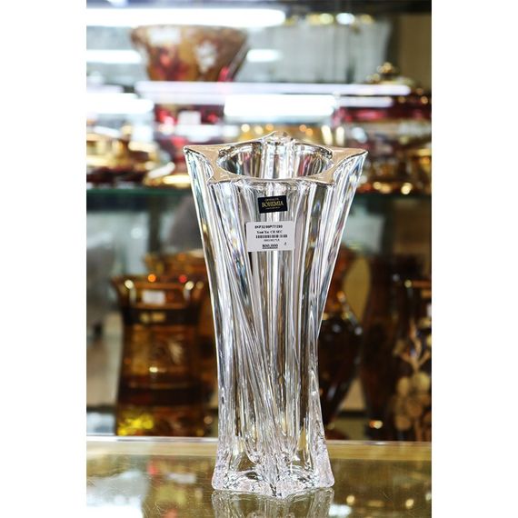 Ваза стеклянная для цветов Bohemia Yoko 33 см 8KF32/99P77/330 | Зображення 6