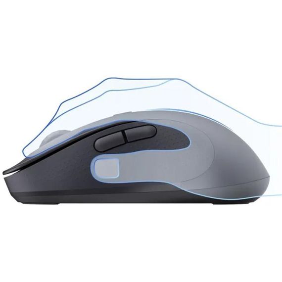 Мышь беспроводная Baseus F02 Ergonomic Bluetooth (B010555) Cluster Black | Зображення 5