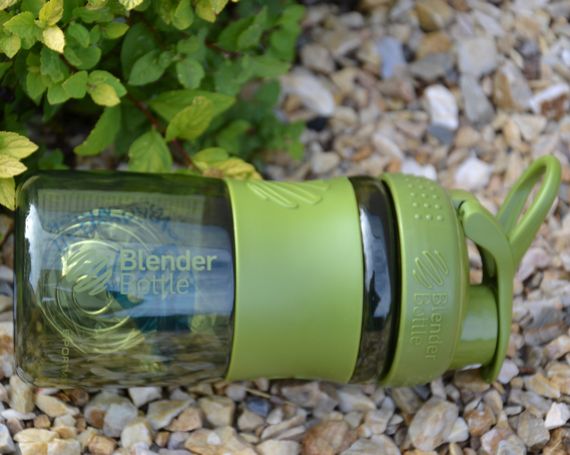 Спортивний шейкер (пляшка) BlenderBottle SportMixer Flip 20oz/590ml Moss Green | Зображення 3