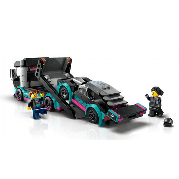 Конструктор LEGO City Автомобіль для перегонів й автовоз 328 деталей (60406) | Зображення 3