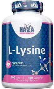 L-лизин Haya Labs L-Lysine 500mg 100 caps