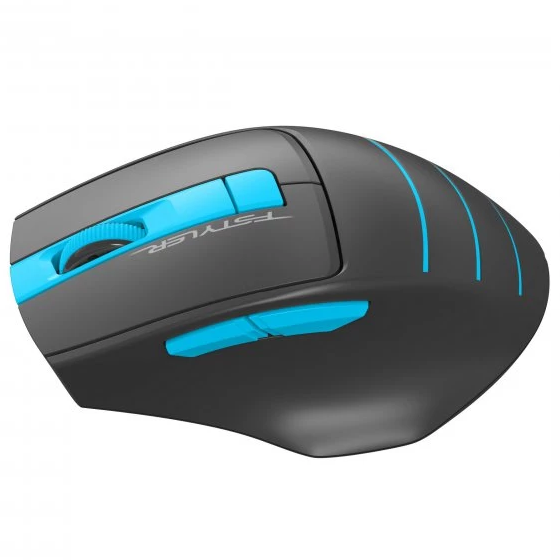 Мишка бездротова A4 Fstyler FG30S (Blue) чорний/блакитний | Зображення 1